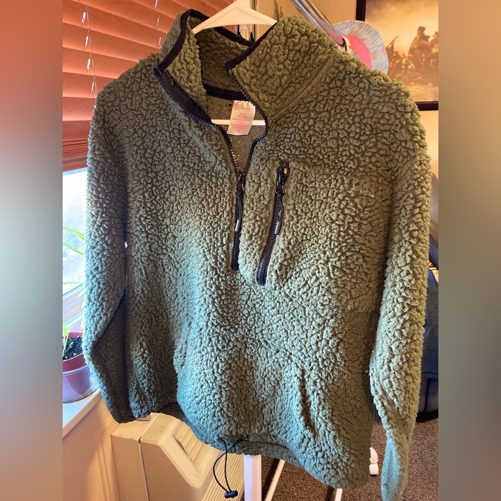 No Boundries Forest green fleece, size L/G 11-13